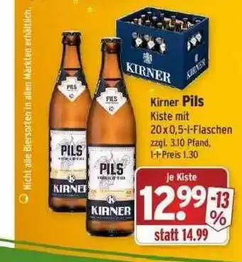 Wasgau Kirner Pils Angebot