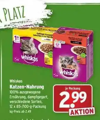 Wasgau Whiskas Katzen-nahrung Angebot