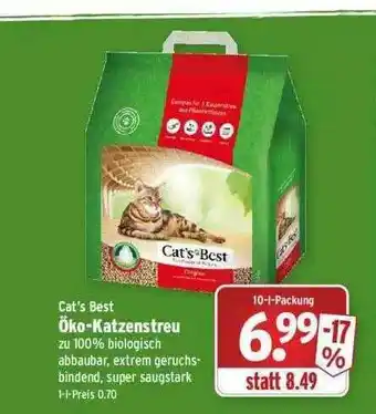 Wasgau Cat's Best öko-katzenstreu Angebot