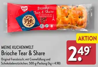 Aldi Nord MEINE KUCHENWELT Brioche Tear & Share 500 g Packung Angebot