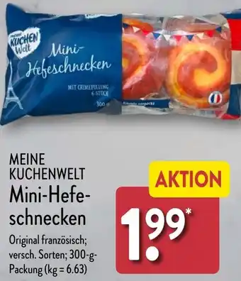 Aldi Nord MEINE KUCHENWELT Mini-Hefeschnecken 300 g Packung Angebot