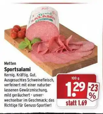 Wasgau Metten Sportsalami Angebot