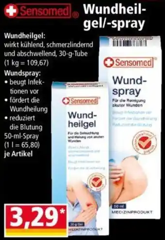 Norma Sensomed Wundheilgel/spray Angebot