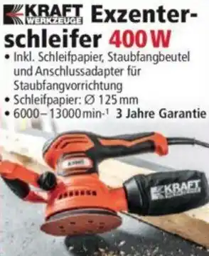 Norma KRAFT WERKZEUGE Exzenterschleifer 400 W Angebot