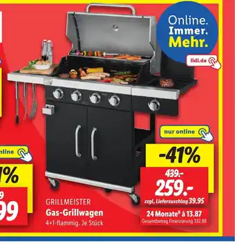 Lidl GRILLMEISTER Gas-Grillwagen Angebot