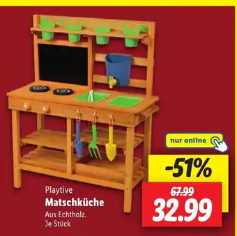 Lidl Playtive Matschküche Aus Echtholz. Angebot