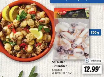 Lidl Sol & Mar Tintenfisch Gesäubert. je 800 g Angebot