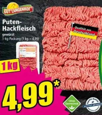 Norma GUT LANGENHOF Puten Hackfleisch 1kg Angebot