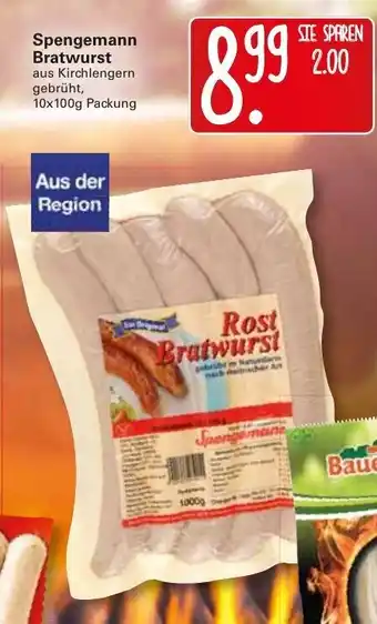 WEZ Spengemann Bratwurst 10x100g Angebot