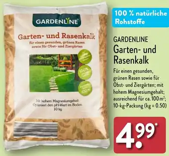 Aldi Nord GARDENLINE Garten und Rasenkalk 10 kg Angebot