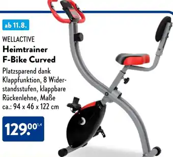 Aldi Nord WELLACTIVE Heimtrainer F-Bike Curved Angebot