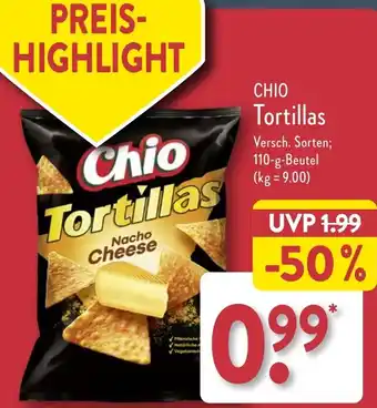 Aldi Nord CHIO Tortillas 110 g Beutel Angebot