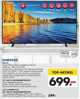 Handelshof Samsung LED TV 70" GU70AU8079UXZG Angebot