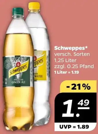 NETTO Schweppes 1,25 Liter Angebot