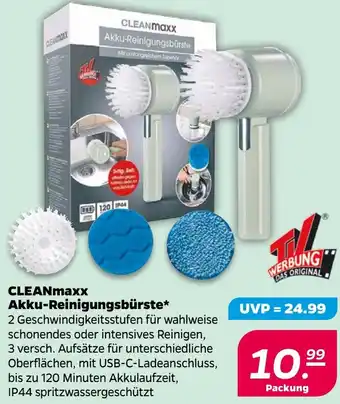 NETTO CLEANmaxx Akku-Reinigungsbürste Angebot