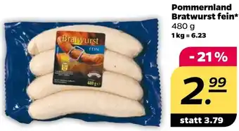 NETTO Pommernland Bratwurst fein 480 g Angebot