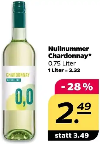 NETTO Nullnummer Chardonnay 0,75 Liter Angebot