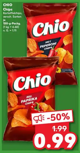 Kaufland CHIO Chips 150g Angebot