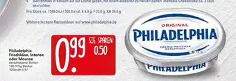 WEZ Philadelphia Frischkäse, Intense oder Mousse 130-175g Becher Angebot