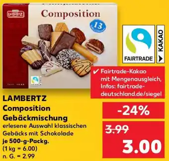 Kaufland LAMBERTZ Composition Gebäckmischung je 500-g-Packg. Angebot