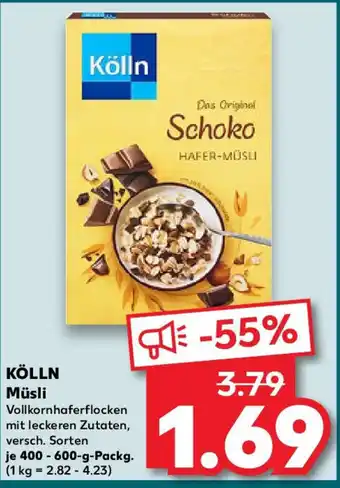 Kaufland KÖLLN Müsli 400-600g Angebot