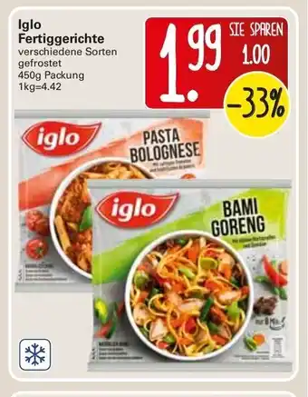 WEZ Iglo Fertiggerichte 450g Angebot