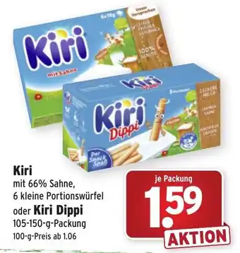 Wasgau Kiri oder Kiri Dippi 105-150g Angebot