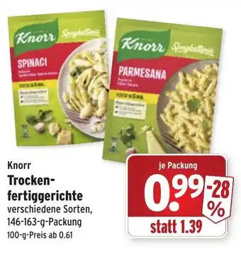 Wasgau Knorr Trocken Fertiggerichte 146-163g Angebot