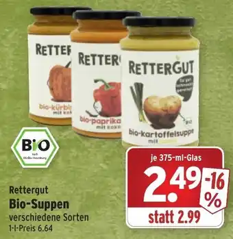 Wasgau Rettergut Bio Suppen 375ml Angebot