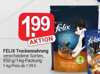 Wasgau Felix Trockennahrung 950g/1kg Angebot