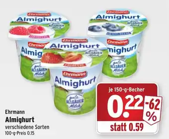 Wasgau Ehrmann Almighurt 150g Becher Angebot