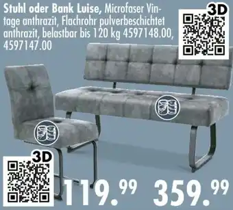 Möbel Boss Stuhl oder Bank Luise Angebot