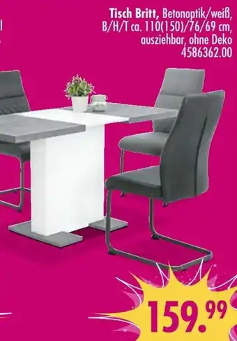 Möbel Boss Tisch Britt Angebot