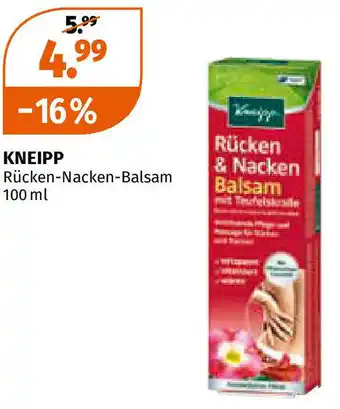 Müller Kneipp Rücken Nacken Balsam 100ml Angebot