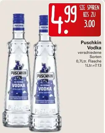 WEZ Puschkin Vodka 0,7L Angebot