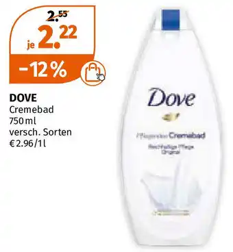 Müller Dove Cremebad 750ml Angebot