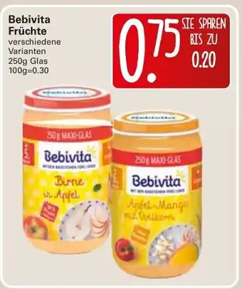 WEZ Bebivita Früchte 250g Glas Angebot