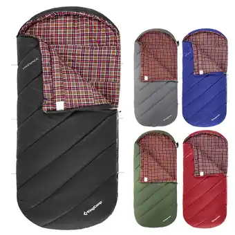 Netto Marken-Discount KINGCAMP Deckenschlafsack Freespace 250 Winter Schlafsack Breit Baumwolle -8°C Farbe: Slate Grey Angebot