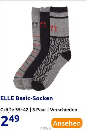 Action Elle Basic socken Angebot