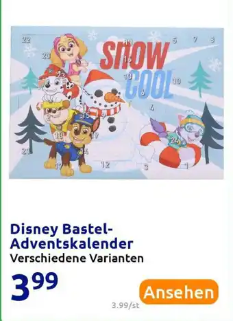 Action Disney Bastel Adventskalender Angebot