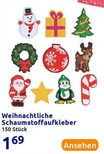 Action Weihnachtliche Schaumstoffaukleber Angebot