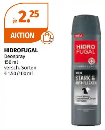 Müller Hidrofugal Deospray 150ml Angebot