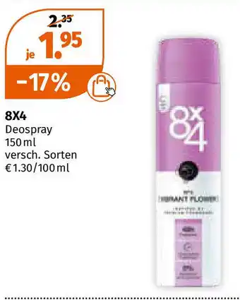 Müller 8x4 Deospray 150ml Angebot