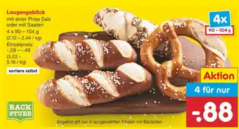 Netto Marken-Discount Laugengebäck 4 x 90g Angebot