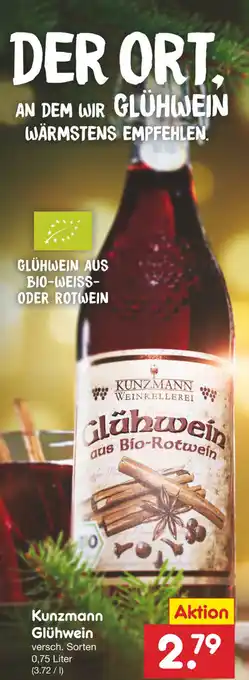 Netto Marken-Discount Kunzmann Glühwein 0,75liter Angebot