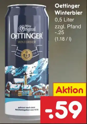 Netto Marken-Discount Oettinger Winterbier 0,5liter Angebot