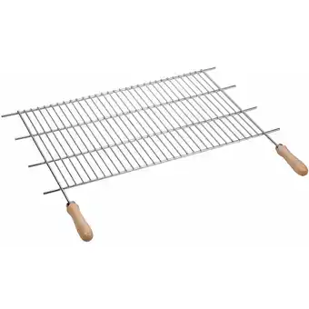 ManoMano Grillrost aus Zink. 100 x 40cm Holzgriff sauvi Angebot