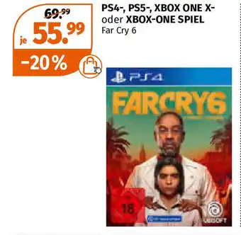 Müller PS4, PS5, XBOX One X oder Xbox One Spiel Far Cry 6 Angebot