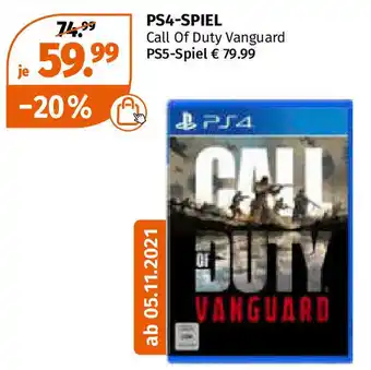 Müller PS4 Spiel Call of Duty Vanguard Angebot