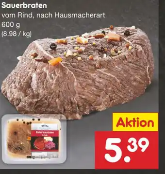 Netto Marken-Discount Sauerbraten 600g Angebot